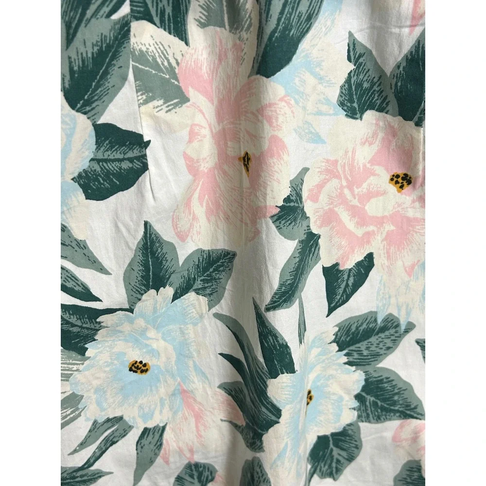 Billabong x The Salty Blonde One Shoulder Floral Mini Dress Pink Blue Medium